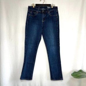 GAP Women’s High-Rise Straight Leg Jeans 6 Dark Blue Denim Pants
